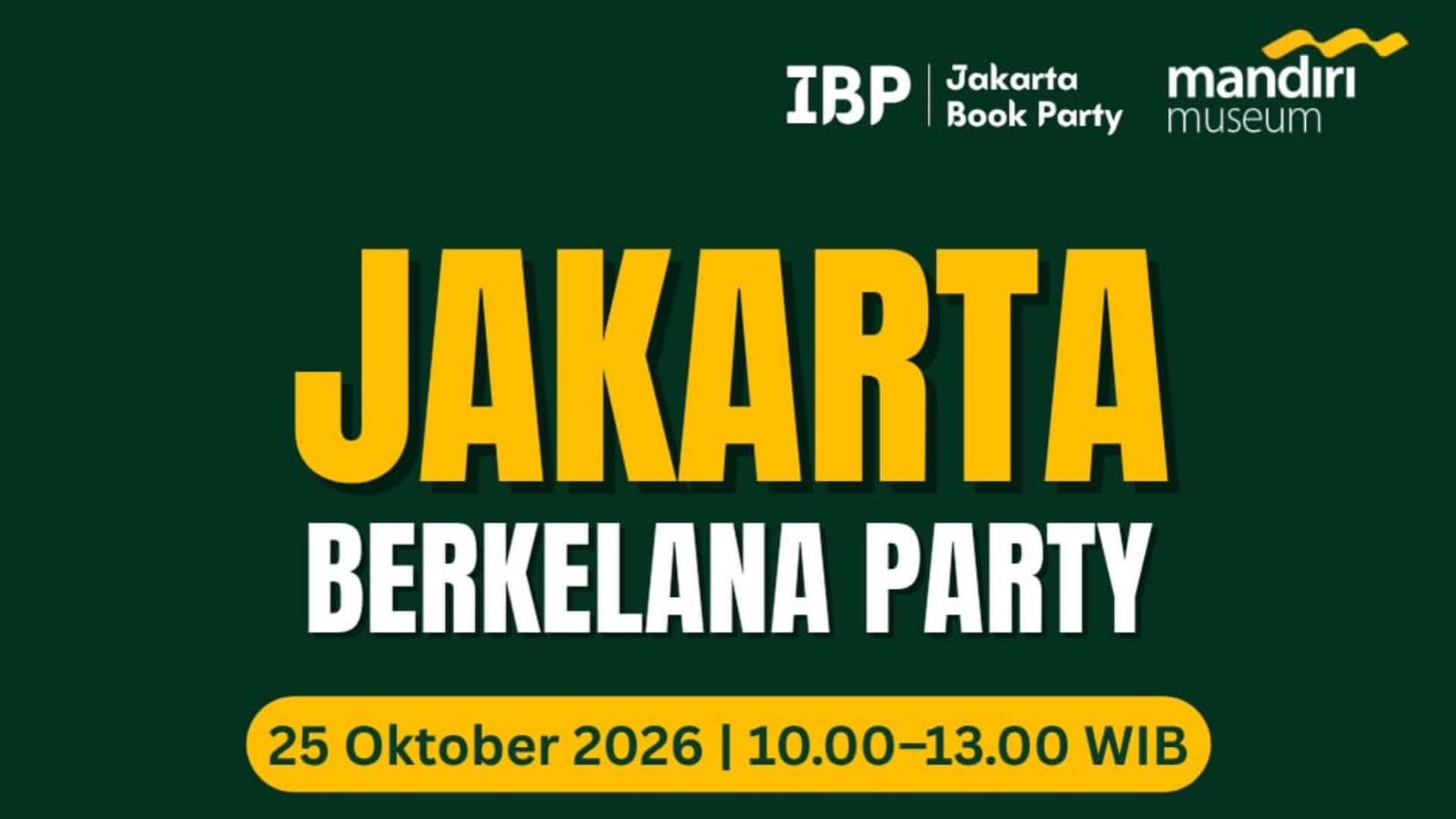 Banner Jakarta Berkelana Party - Teka Teki Museum