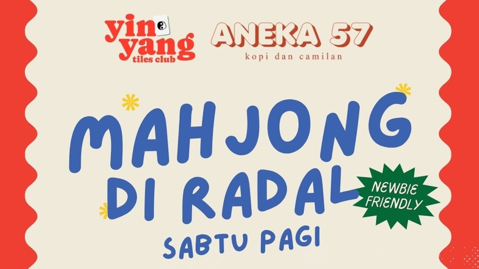 Banner Mahjong di Radal - Sabtu Pagi